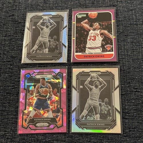 Patrick Ewing-Lot-4 NBA Prizm/Parallel Cards-2023-24 Prizm #188 Pink Ice-Knicks - Picture 3 of 4