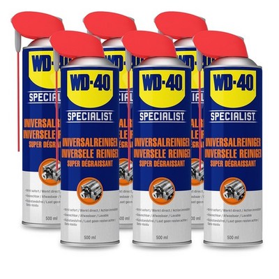 WD-40 SPECIALIST 6x 500ml UNIVERSALREINIGER SPRAYDOSE LÖSUNGSMITTELREINIGER