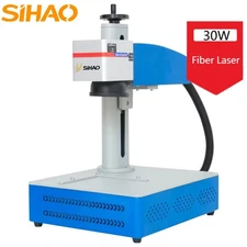 🔥30W Fiber Laser Marking Machine Engraving Cutter with EZCAD2 Control Software