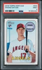 2018 Topps Heritage #600 Shohei Ohtani PSA 9