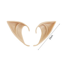 Halloween Elf Ears Latex Simulation Ears Props Fairy Angel Cosplay Mask Hallowee