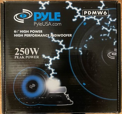 Pyle PDMW6 6.5  High Power Performance Midwoofer Speaker Optimized For Car Audio