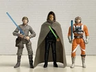Star Wars Luke Skywalker Jedi/ Pilot/ Bespin/ Lot Of 3 Action Figure