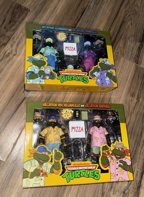 NECA Vacation Ninja Turtles Michelangelo Raphael Donatello Leonardo TMNT lot 2 4