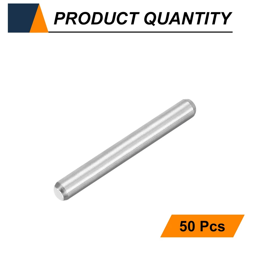 50 piezas Pasadores de pasador M2 (2 mm) x 17 mm Acero inoxidable Soporte de estante Clavija Pin Rod Foto 3 de 4