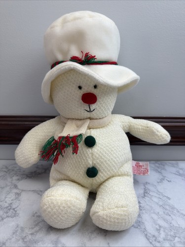 Russ Snowflake Snowman Plush w/ Scarf Christmas Soft Toy Holiday Stuffed Animal