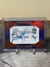 2019 Panini XR Luminous Endorsements Orange /25 Justice Hill Rookie Auto RC