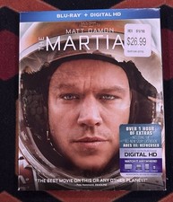 The Martian (Blu-ray Disc, Digital HD 2016) - Like New
