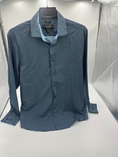 Pronto Uomo modern Fit Men Blue Size M Long Sleeve Shirt