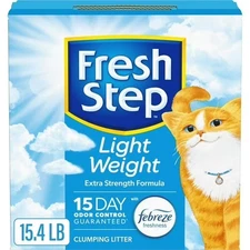 Fresh Step Lightweight Extreme Scented Clumping Cat Litter with Febreze, 15.4 lb