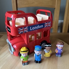 ELC Happyland Red London Double Decker Bus - - Working Sounds & figures 