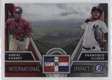 2024 Bowman Chrome International Impact Adriel Radney Francisco Vilorio y0i