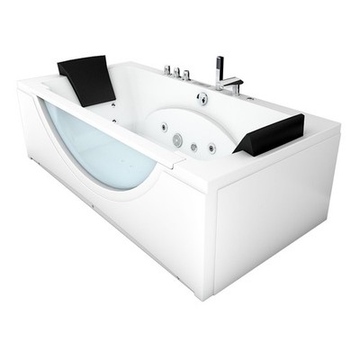 AcquaVapore Whirlpool Pool Badewanne Eckwanne Wanne W81-A-ALL 90x180cm Reinigung