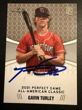 GAVIN TURLEY 2021 Leaf PG All American Game Signed Rookie Auto OSU IP GTP