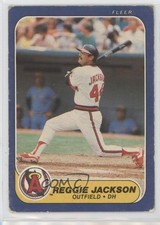 1986 Fleer Reggie Jackson #160 HOF 0b3