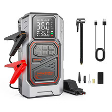 Car Jump Starter with Tyre Inflator Air Pump 150PSI Wireless Power Bank UK Stock