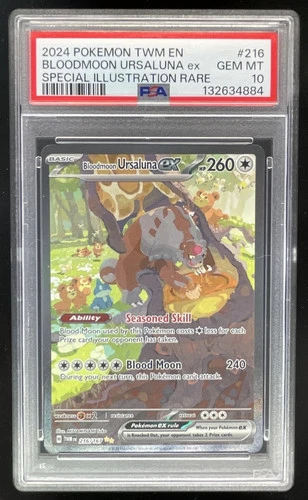 2024 Pokemon Twilight Masquerade #216/167 Bloodmoon Ursaluna ex PSA 10