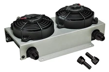 Derale 15845 19 Row Hyper-Cool Dual Cool Remote Cooler, -10AN