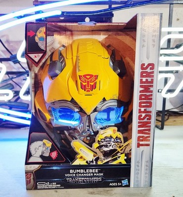 Transformers The Last Knight Bumblebee Voice Changer Mask NEW SEALED 2016