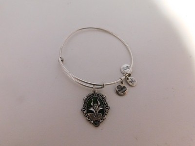 NEW Disney ALEX AND ANI Maleficent ''Mistress of All Evil'' Silver Bangle Bracelet