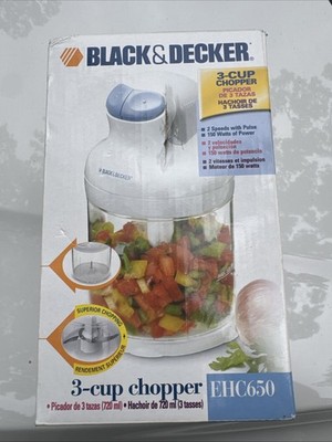 New Black & Decker Ergo 3 Cup Deluxe Chopper  Model #EHC650