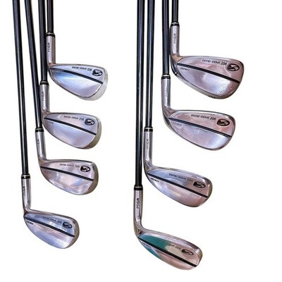 PRGR Speed Iron 901 Iron Set 8pcs 3, 5-9, PW, AW DATA090 Flex M-40 (4i missing)