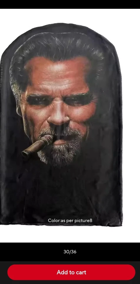 Arnold Schwarzenegger MESH PULLOVER SEETHRU FACE MASK HALLOWEEN PREDATOR COSPLAY - Image 3 of 3