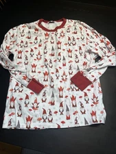 The Company Store Mens Christmas Gnome Pajamas Size L