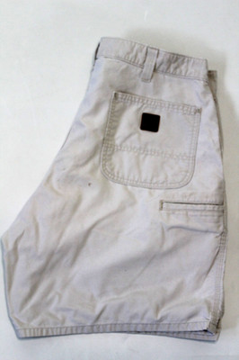 Carhartt Utility Arbeitsshorts Original Fit Herren W36 Off White Baumwolle SHOT696