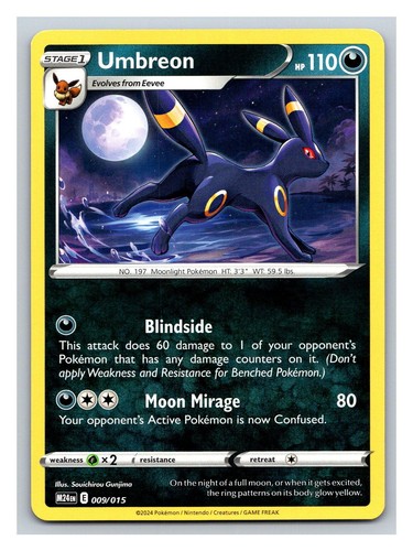 Umbreon 009/015 Promo McDonald's Promos 2024 Pokemon Near Mint