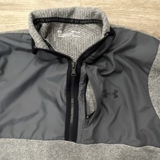 Under Armour Men's Gray Fleece Zip Jacket Long Sleeve Lightweight MD/M/M