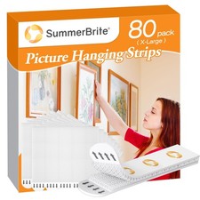 XL Picture Hanging Strips Heavy Duty, 80 Strips Damage Free Removal Picture H... 0.44 per strip