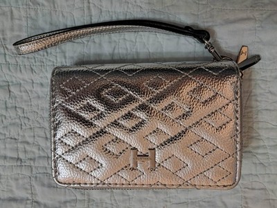 Halston Silver Wristlet Wallet