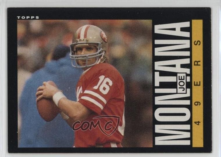1985 Topps Joe Montana #157 HOF 1qp8