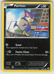 Purrloin 83/135 Plasma Storm Common Pokemon Card