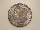1880-S MORGAN SILVER DOLLAR TONED