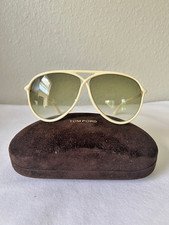Tom Ford 206 Maximillion Ivory Aviator Sunglasses