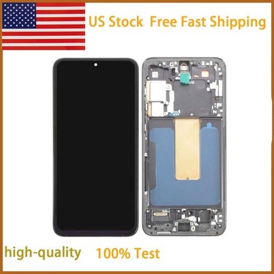 For Samsung Galaxy S23+ PLUS S916U OLED LCD Display Touch Screen Digitizer+Frame