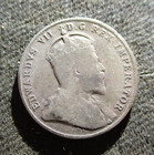 OLD SILVER 10 CENTS 1904 COIN OF CANADA KING EDWARD VII — photo 1