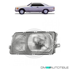 DEPO/TYC Scheinwerfer links H4 H3 für Mercedes Benz S-Klasse W126 Bj. 1980-1991