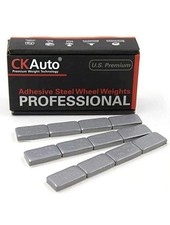 CKAuto 1oz, Grey, Adhesive Stick on Wheel Weights,EasyPeel Tape, 72 oz/Box, US Q