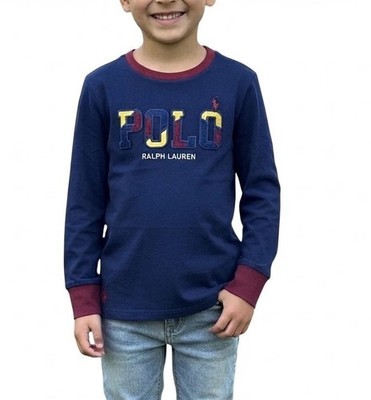 Ralph Lauren Polo Cotton T-Shirt Boys Navy  Applique Embroidered Logo S/P (8)