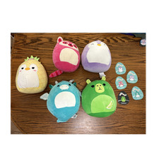 Squishmallows Med. Plush Lot of 5 Lucia Avril Madchen Ellie Miranda with tags