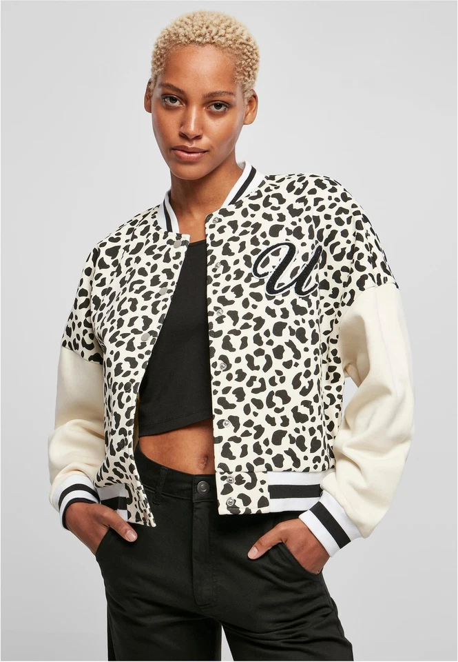 Ladies AOP Oversized College Sweat Jacket College-Sweatjacke | Urban Classics - Bild 1 von 1