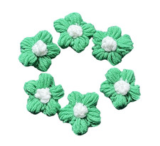 Handmade Crochet Applique Flowers for Crafts Embellishments clothes