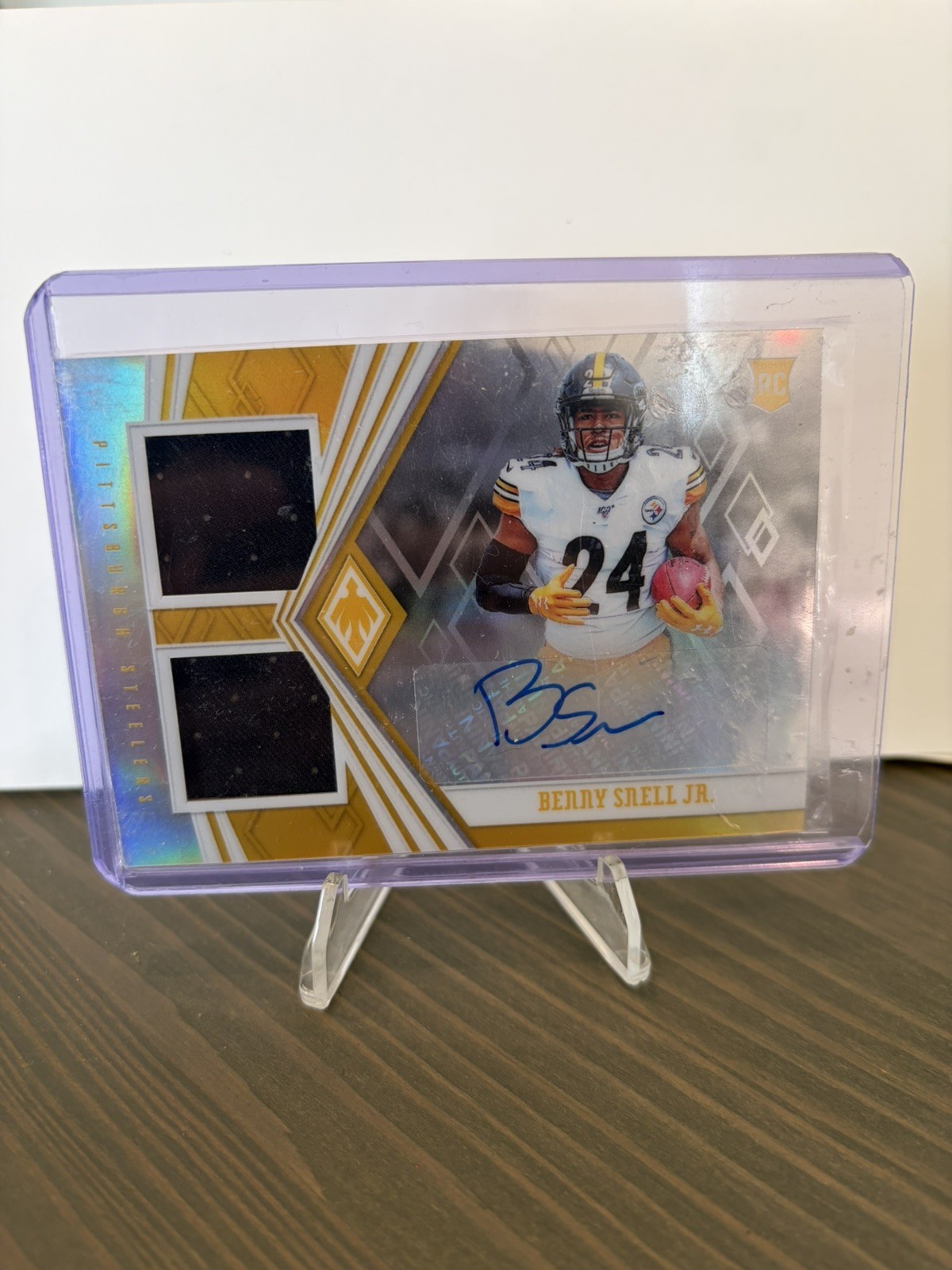 Benny Snell Jr. Panini Phoenix Rookie Autograph Jersey #BS Base