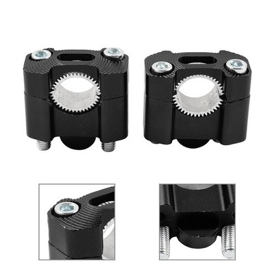 HandleBar Fat Bar Mount Clamps Risers Adaptor 7/8 to 11/8 Dirt Pit Bike ATV