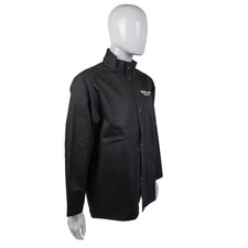 Forney Industries Flame Retardant Light-Duty Welding Jacket, Black, Medium