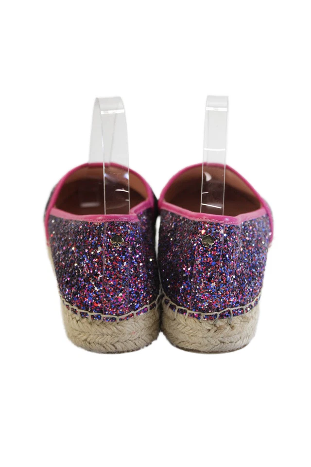 Sapatos plataforma Kate Spade New York feminino espadrille brilhante rosa tamanho 9 - Imagem 3 de 4