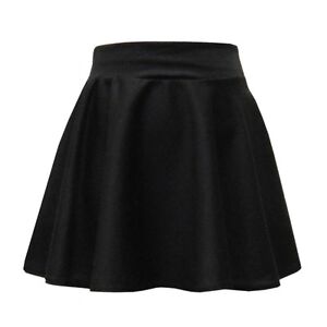 Skater Skirt Skirts Girls Kids Casual Party and School Wear Black 7 to ...